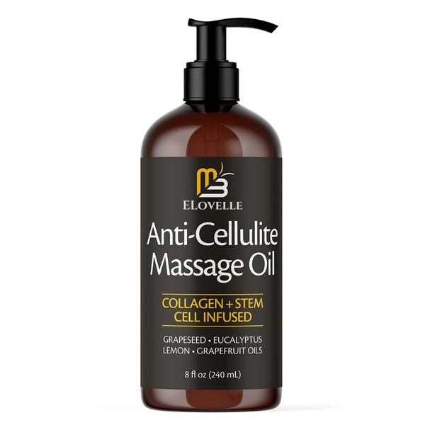 All Natural Firming Body Massage Oil With Collagen & Stem Cell – Helps Smooth The Appearance Of Cellulite & Improve Skin Texture